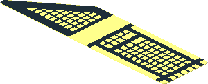 Sticker 1.1 x 3.9 with Black Grille on Trasparent Background Sticker 1.1 x 3.9 with Black Grille on Trasparent Background