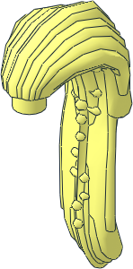 Minifig Hair SW Long Braided Ponytail Minifig Hair SW Long Braided Ponytail