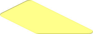 ~Sticker Back  0.8 x  1.7 Irregular - Flattened 11477b02