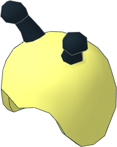 Minifig Cap with Black Antenna Pattern