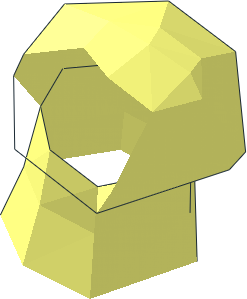 ~Minifig Cap with Antenna - Plastic Antenna Half