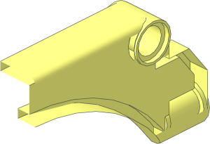 ~Technic Panel  9 x  1 x  3 Mudguard Arched with Straight Top without Patternable Surfaces - Half