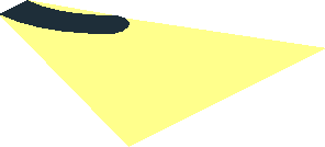 ~Tile 1 x 2 with Black Smile Pattern - Half