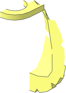 ~Minifig Ninja Turtle Shell with Horizontal and Diagonal Belts - Half without Belt