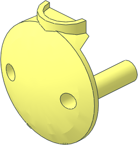 ~Duplo Cannon with Firing Button and Locking Ring - Back Piece