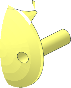 ~Duplo Cannon with Firing Button and Locking Ring - Back Piece Half