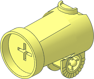 ~Duplo Cannon with Firing Button and Locking Ring - Front Piece without Patternable Surface