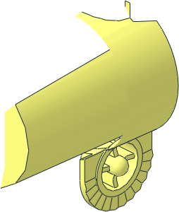 ~Duplo Cannon with Firing Button and Locking Ring - Front Piece Half