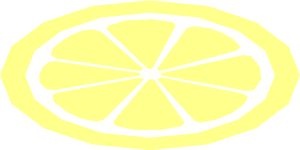 ~Sticker  1.8 x  1.8 with Citrus Fruit Slice Common Pattern