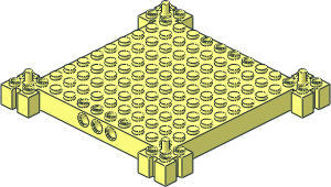 Brick 12 x 12 with Support Pins