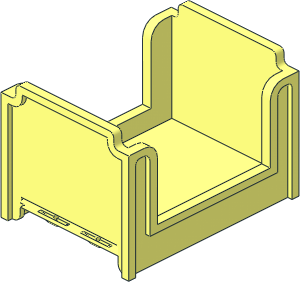 ~Duplo Bed  3 x  4 x  2.333 Bunk without Patternable Surface ~Duplo Bed  3 x  4 x  2.333 Bunk without Patternable Surface
