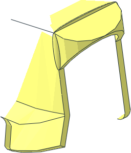 ~Minifig Armour Plate without Front - Half