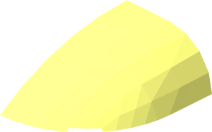 ~Slope Brick Curved  2 x  3 with Quarter Circle - Left - Patternable Surfaces