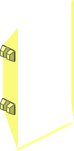 ~Duplo Support  2 x  2 x  3 with 4 Hinges - Half