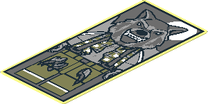 Sticker 3.6 x 1.6 with Werewolf Portrait Sticker 3.6 x 1.6 with Werewolf Portrait