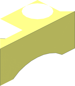 ~Brick  2 x  2 x  0.667 with Rubber Foot - Foot  1/4