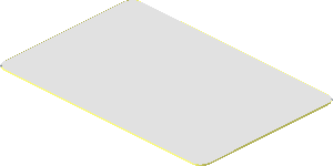 Sticker  1.2 x  1.8 with Chrome Silver Mirror