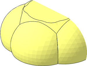 ~Duplo Plant Tree Top / Bush  4 x  4 with  4 Top Studs and Curved Sides - Half