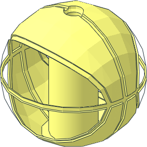 ~Minifig Head Basketball without Patternable Surfaces