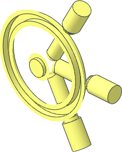 ~Duplo Boat Helm / Ship's Wheel - Half