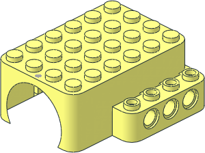 ~Electric Bluetooth Motor Body Top with Light Bluish Grey Index Pattern