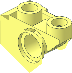 ~Slope Brick 45  6 x  8 Family - Reduced Basic Corner Geometry with Peghole