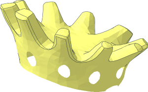 ~Minifig Head Wrap with Crown - Crown