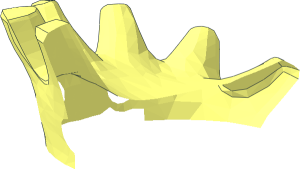 ~Minifig Head Wrap with Crown - Crown, Half