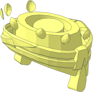 ~Minifig Head Wrap with Crown - Wrap and Gems