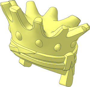 Minifig Head Wrap with Crown