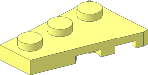 Wing  2 x  3 Left with Chamfer