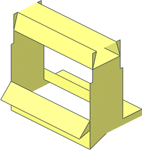 ~Train Track  9V Crossing - Plastic Part, Inner Side Clamp Cutout High Profile ~Train Track  9V Crossing - Plastic Part, Inner Side Clamp Cutout High Profile
