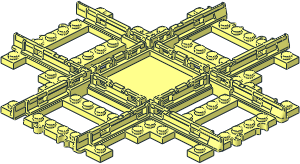 ~Train Track  9V Crossing - Plastic Part