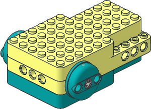 Electric Bluetooth Double Motor with Dark Turquoise Bottom and Drive Hub