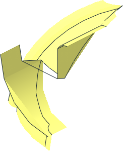 ~Minifig Helmet Mining with Forward Facing Stud - Top Front Half ~Minifig Helmet Mining with Forward Facing Stud - Top Front Half