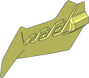 ~Constraction Blade 6L Jagged with Axle Hole - Half