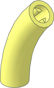 Brick Round 1 x 1 Curved 45 Degrees - 80 LDU Radius