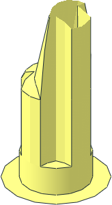 ~Brick Round 1 x 1 Curved 45 Degrees - 80 LDU Radius - Half