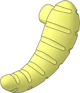 Animal Tauntaun/Wampa Horn Left