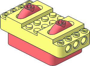 Electric Bluetooth Remote Control with Coral Bottom and Direction Switches