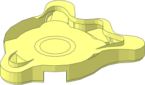 ~Tile  2 x  2 Round Splat without Top Surface
