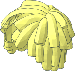 ~Minifig Hair Short Layered Mop Top - Without Patternable Area