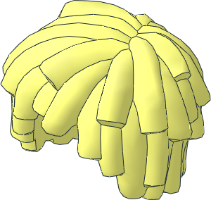 Minifig Hair Short Layered Mop Top