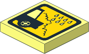 Tile  2 x  2 with Car Wash and Water Drops Pattern