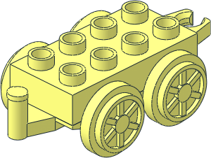 Duplo Train Base  4 x  2 with 2 Axles with 28mm Wheels