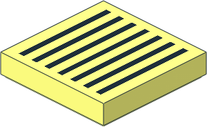 Tile  2 x  2 with Black Grille Pattern