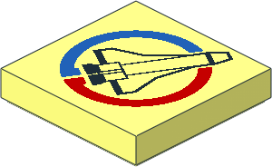 Tile  2 x  2 with Launch Command Logo Pattern