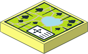 Tile  2 x  2 with Map Heartlake Park Pattern