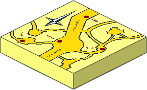 Tile  2 x  2 with HP Marauder's Map Pattern