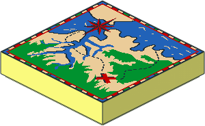Tile  2 x  2 with Map Red/Blue/Green Border Pattern (Needs Work)